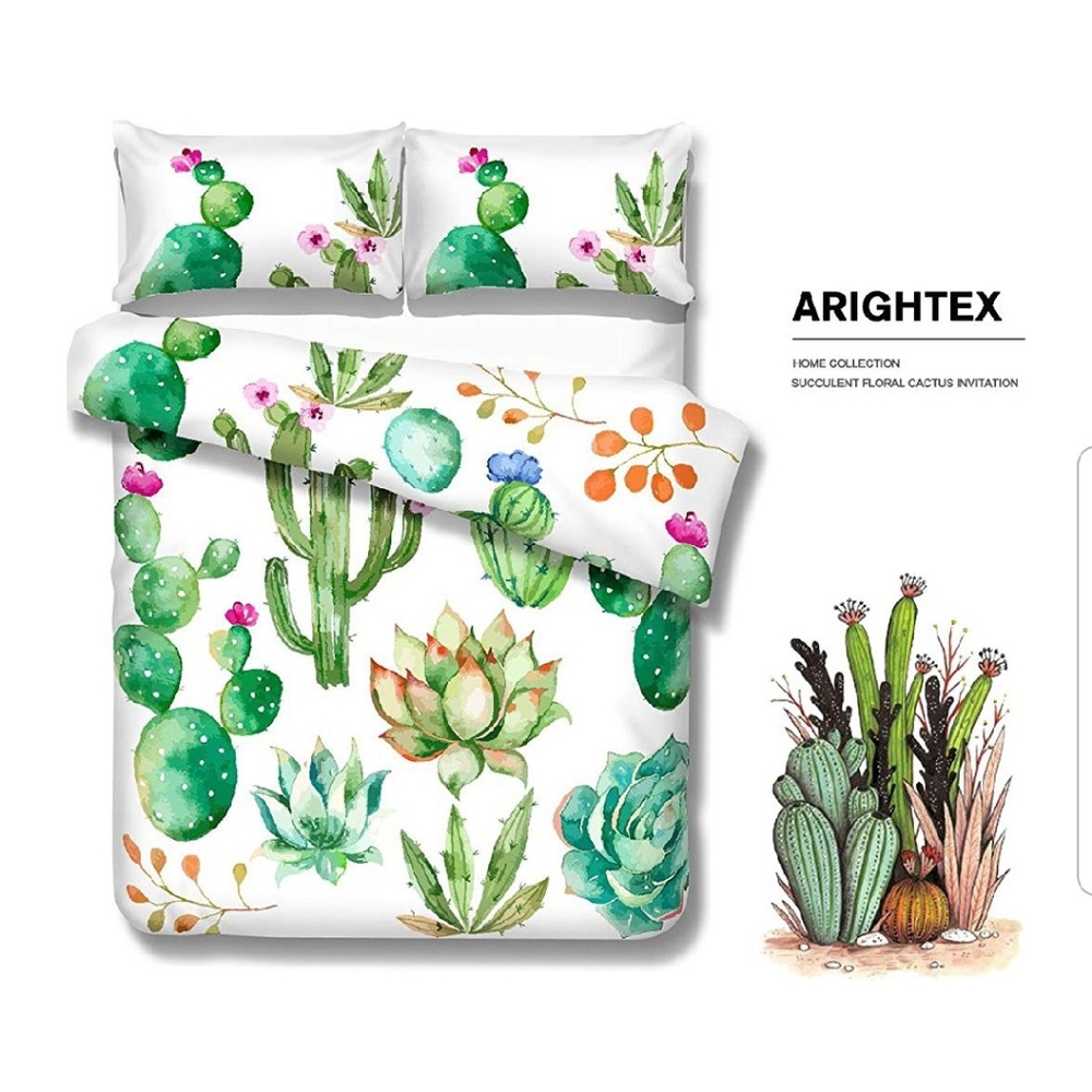 King cactus duvet cover